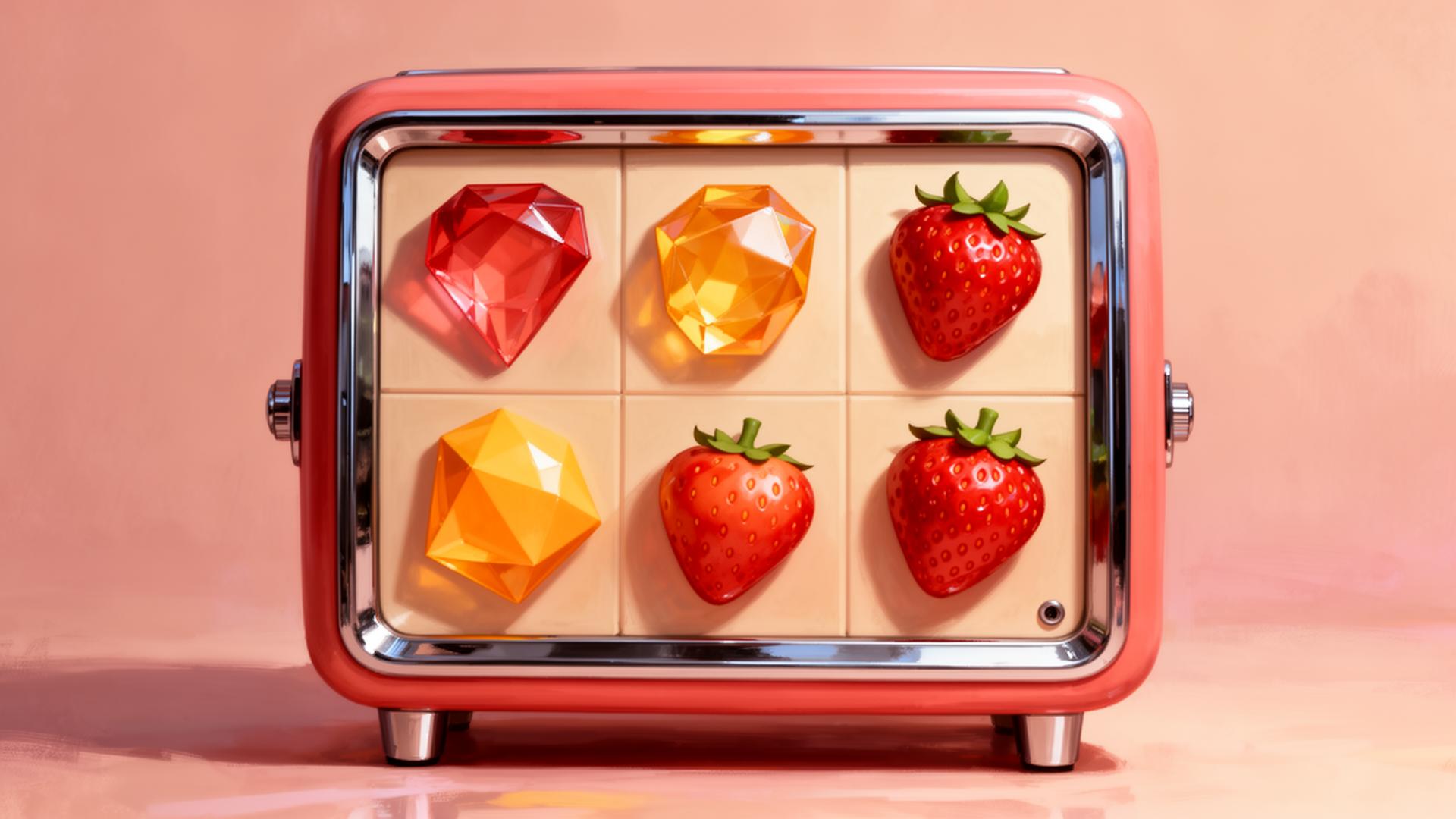 Retro play cabinet gems studio still-life