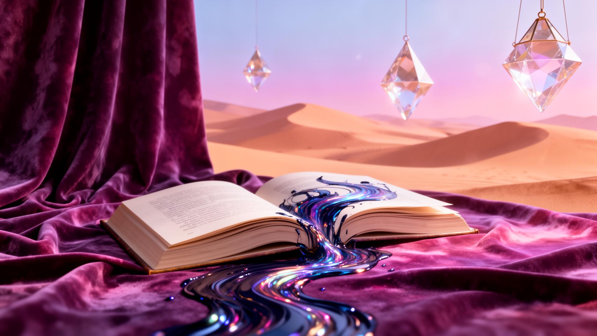 Atlas storybook dunes and ink shimmer
